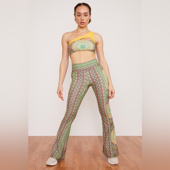 🎯NWOT Wolven Fauna Flare Green Size XSP - Picture 2 of 12